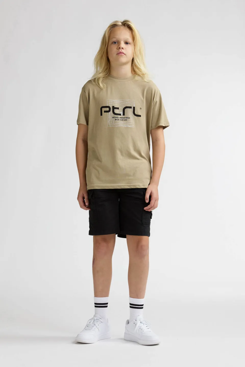 Petrol Industries t-shirt zand