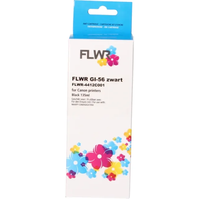 FLWR Canon GI-56BK zwart (Huismerk (compatible))