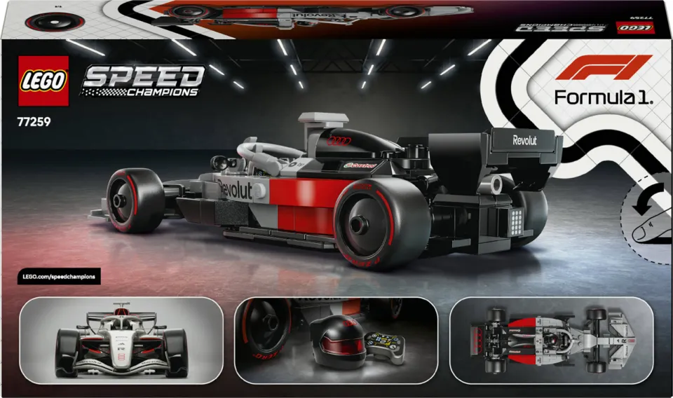 Lego Speed Champions Audi Revolut F1 Team R26 Racewagen Set 77259, foto 3