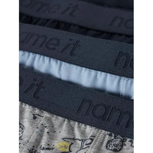 NAME IT boxershort set van 3 grijs/blauw/donkerblauw, foto 5