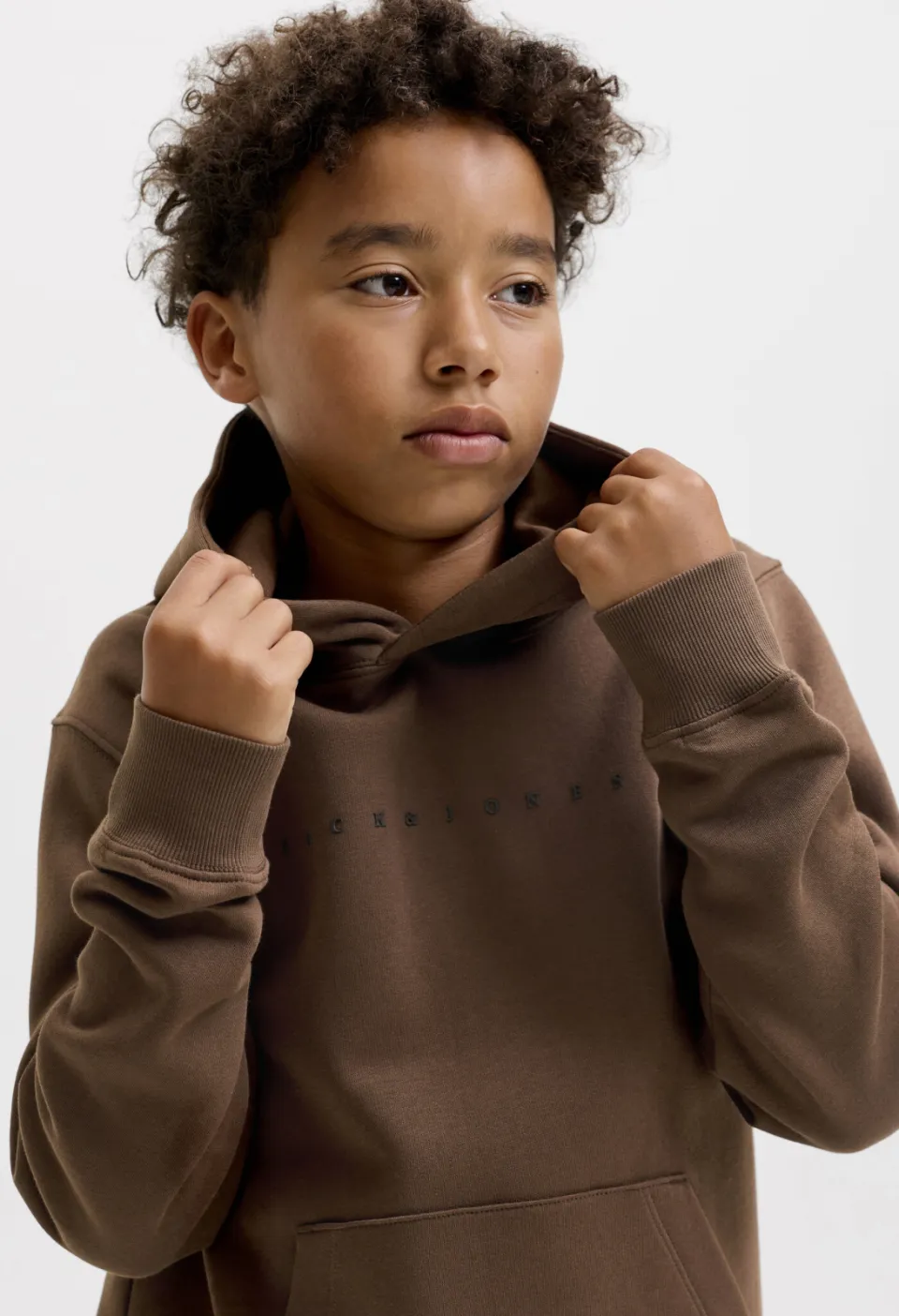 Jack & Jones JUNIOR hoodie - donkerbruin, foto 4