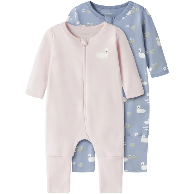 NAME IT baby pyjama roze/blauw set van 2, foto 2