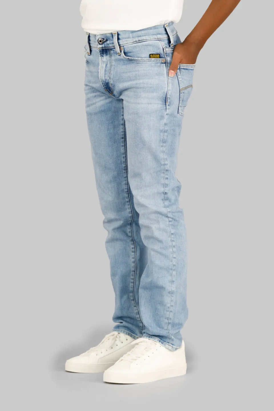G-Star straight leg jeans light blue denim, foto 5
