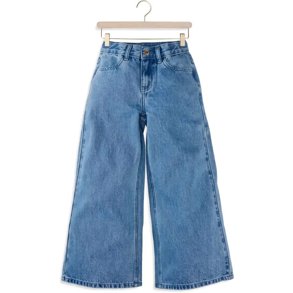 Z8 kids wide leg jeans Mosa Medium blue denim, foto 3