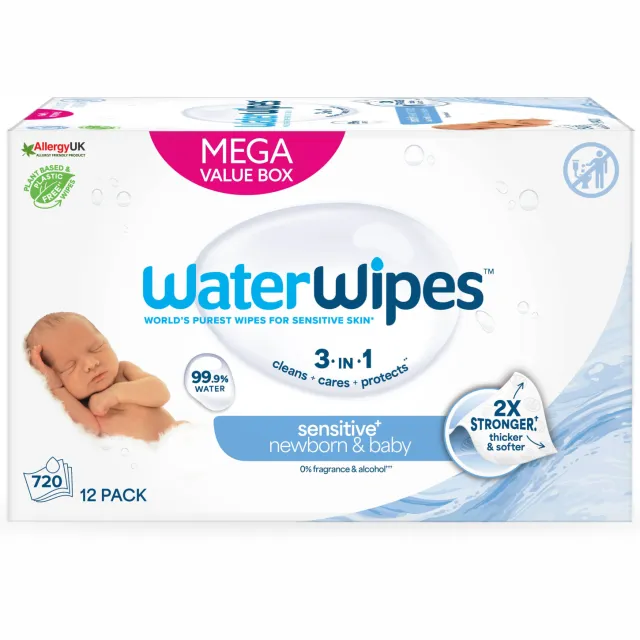 WaterWipes billendoekjes 12 x 60 stuks