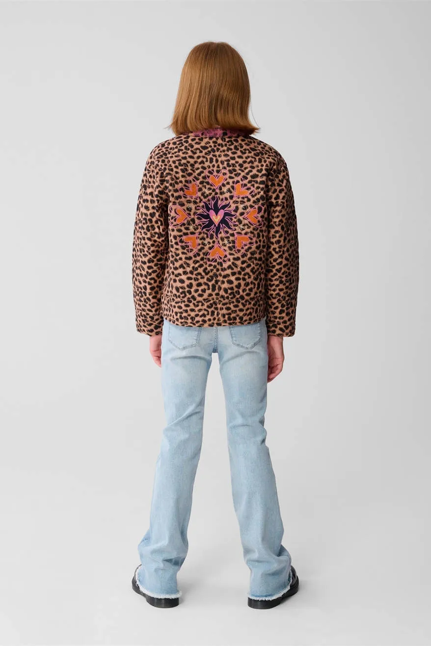 Shoeby jasje voor binnen met panterprint bruin, foto 5