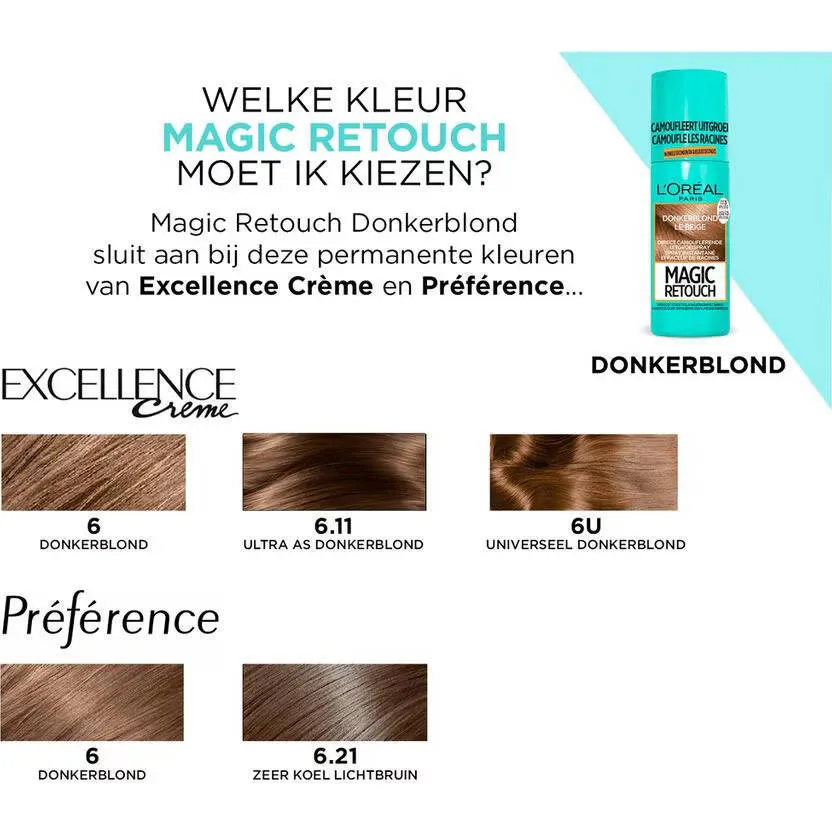 L'oréal Magic Retouch 4 uitgroeispray donkerblond, foto 2