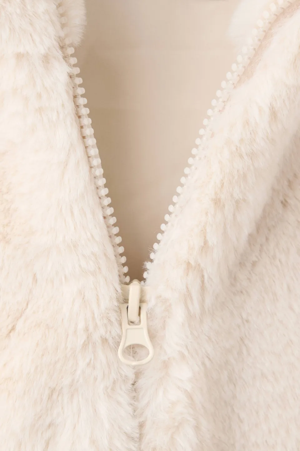 Mango imitatiebont winterjas met capuchon beige, foto 8