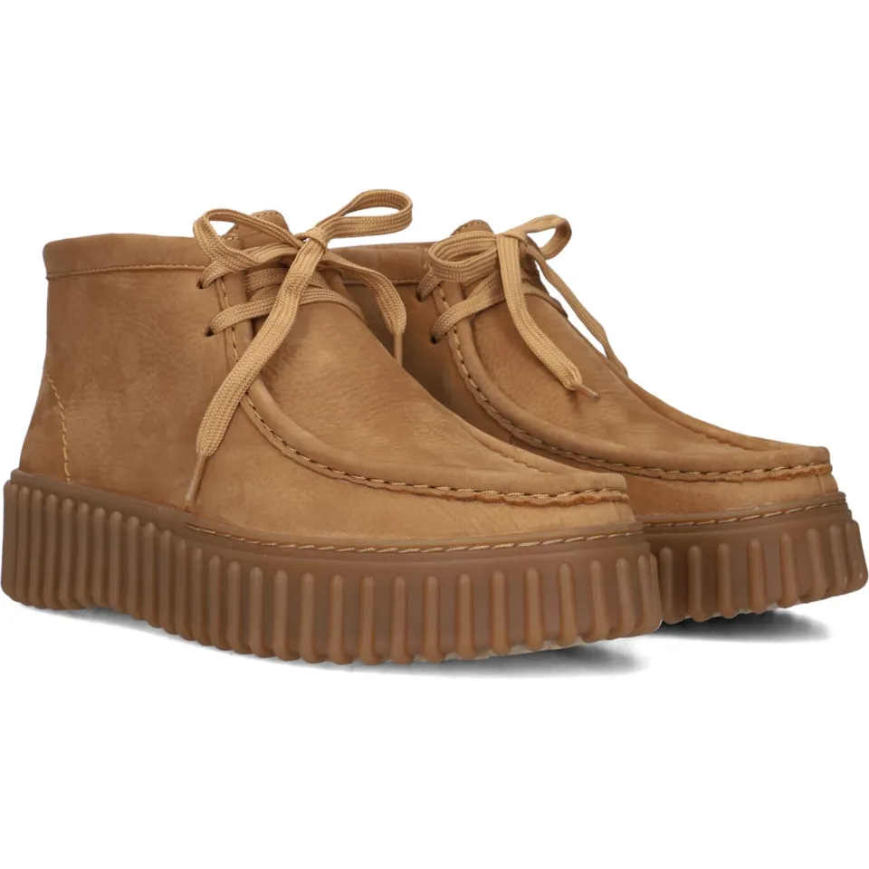 Clarks Torhill Moss suède veterboots - cognac, foto 4