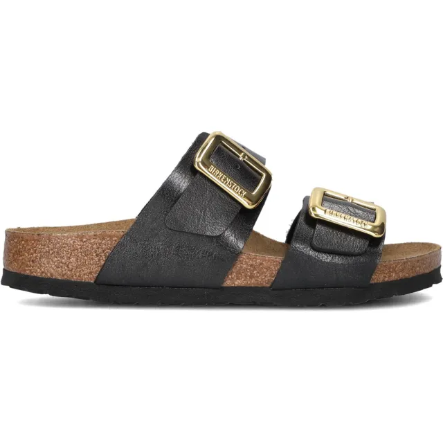 Birkenstock Sydney Cushion Buckle slippers zwart, foto 2