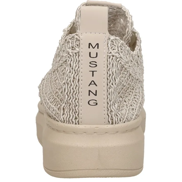 Mustang 1468301 lage sneakers beige, foto 4