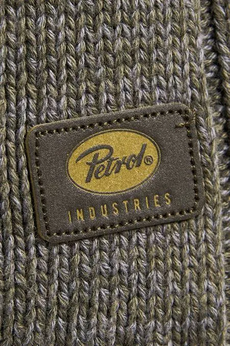 Petrol Industries katoenen regular fit gebreide trui - groen, foto 5
