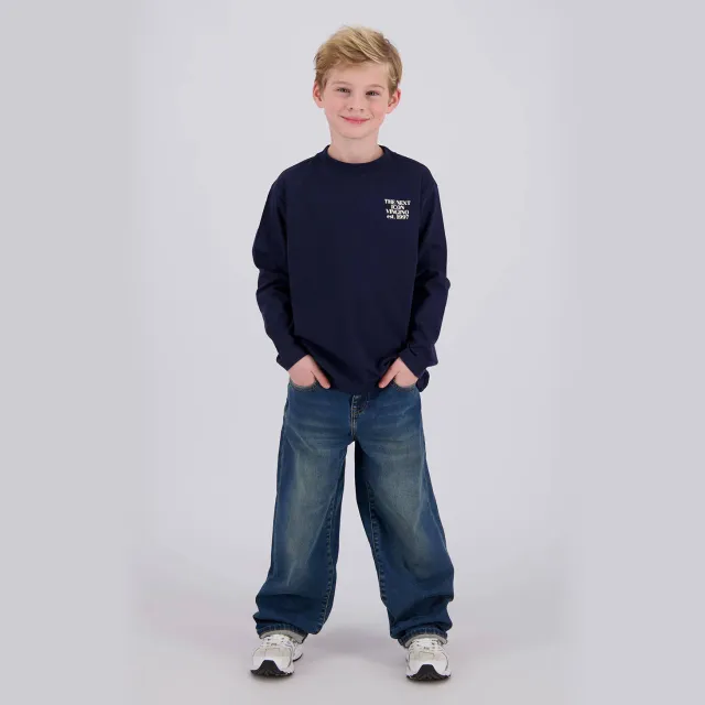 Vingino Heyli oversized longsleeve donkerblauw