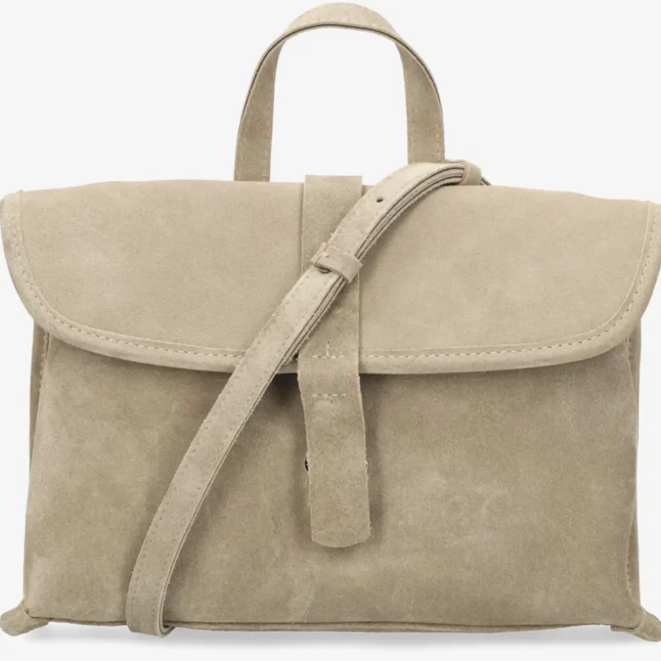 Shabbies Amsterdam PLEUN Crossbody waxed suede Taupe, foto 8