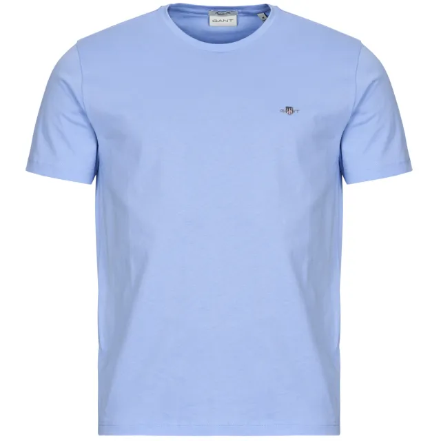 Gant T-shirt Korte Mouw Gant REG SHIELD SS T-SHIRT Fris Blauw