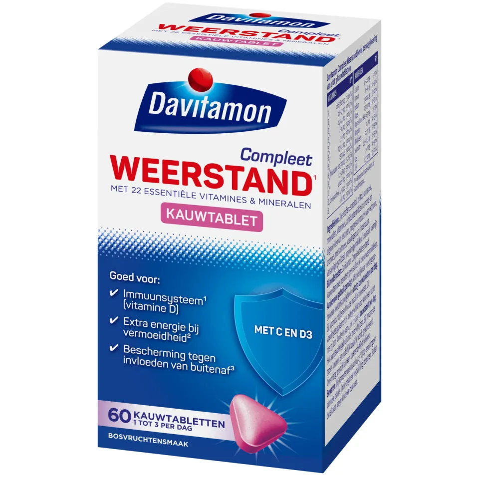 Davitamon Compleet Weerstand kauwvitamines bosvrucht, foto 4