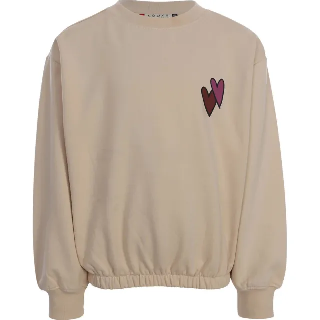 LOOXS little boxy sweater met backprint - ecru, foto 2