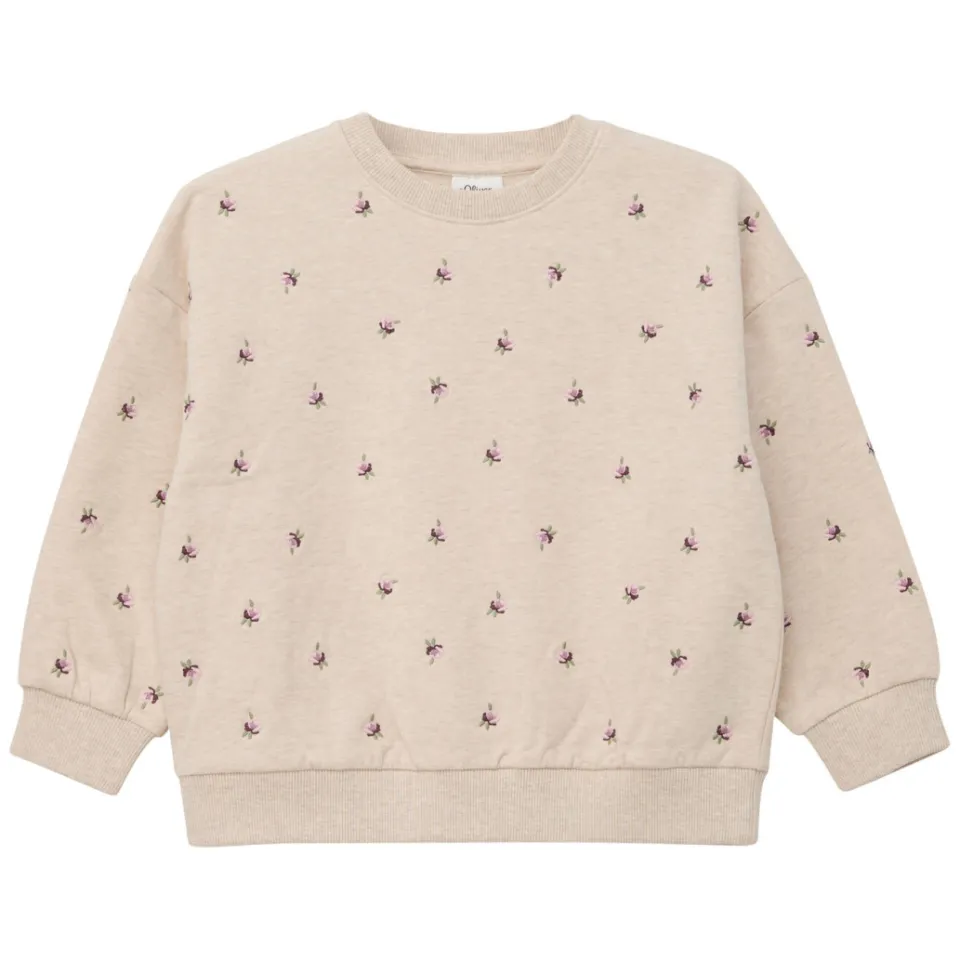 S.Oliver gebloemde sweater - ivoor, foto 2