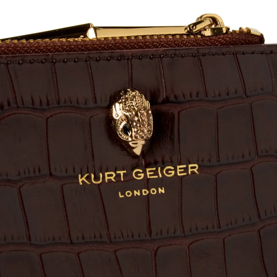 Kurt Geiger portemonnee Shoreditch donkerbruin, foto 6