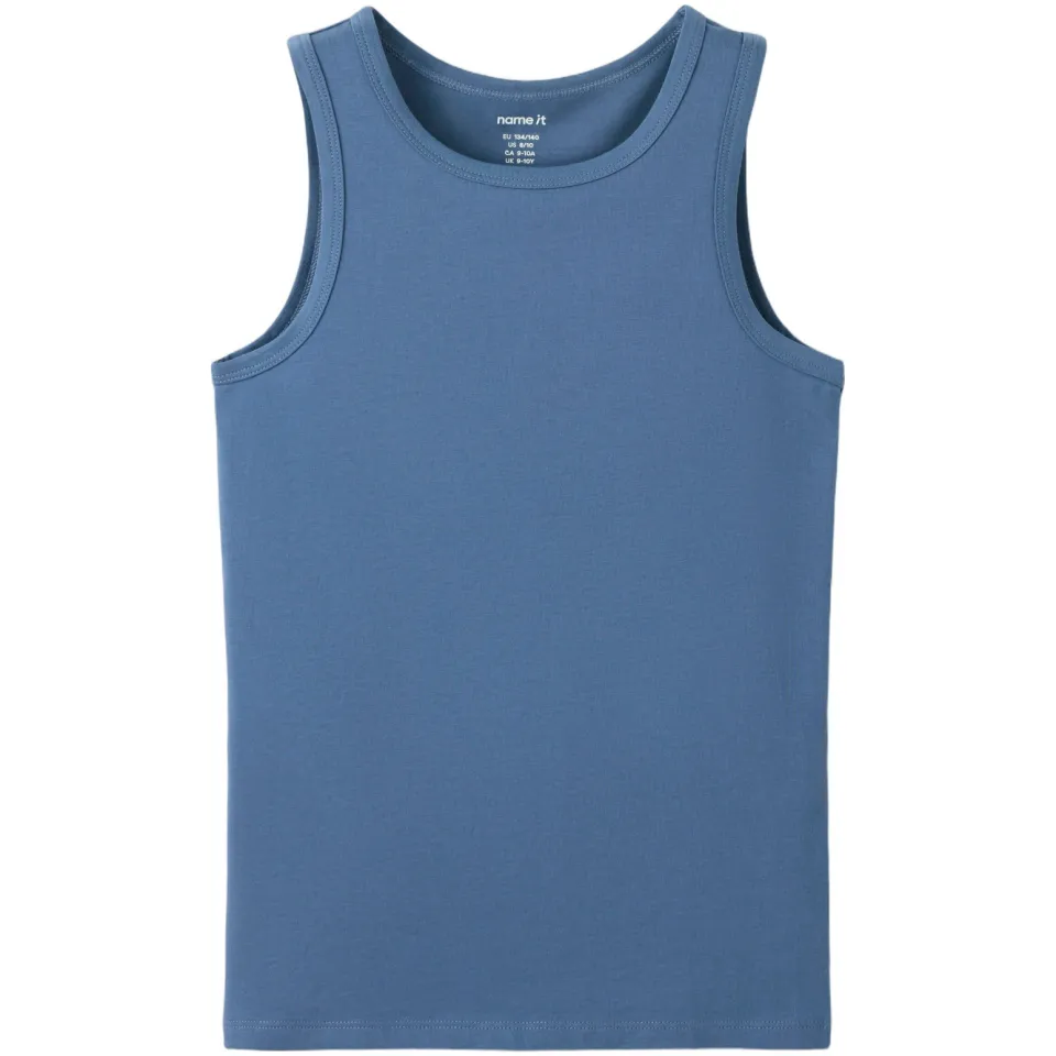 NAME IT hemden met print set van 2 antraciet/blauw, foto 3