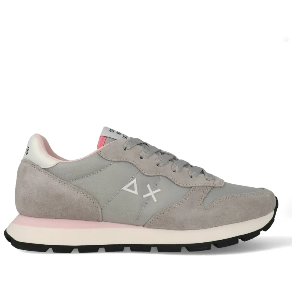 Sun68 Ally Solid lage sneaker grijs