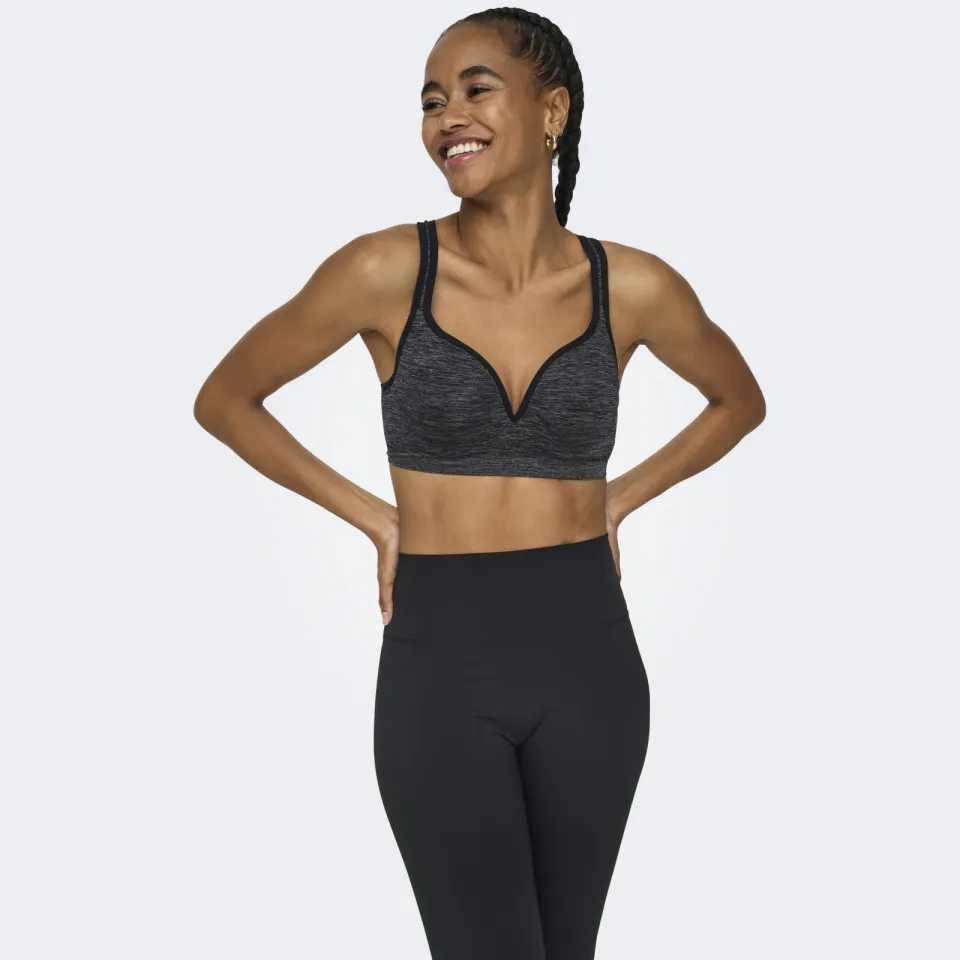 Only Play sport-bh medium support ONPMARTINE- zwart
