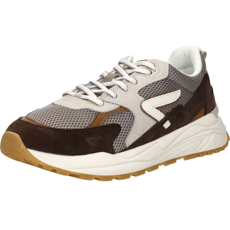 Hub Grid sneaker bruin, foto 4