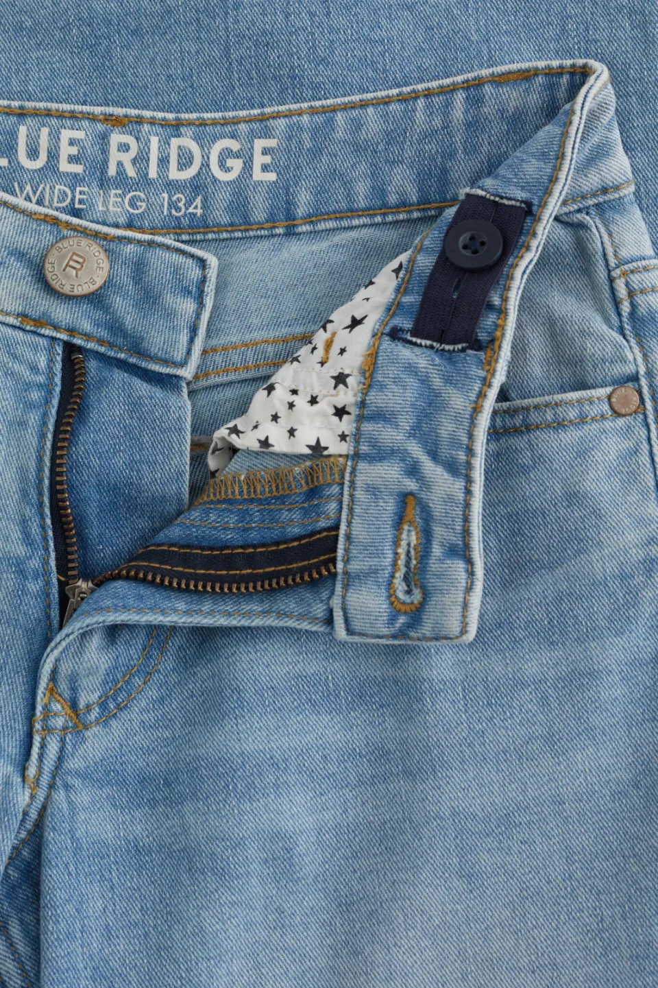 WE Fashion Blue Ridge relaxed straight leg jeans light blue denim, foto 3
