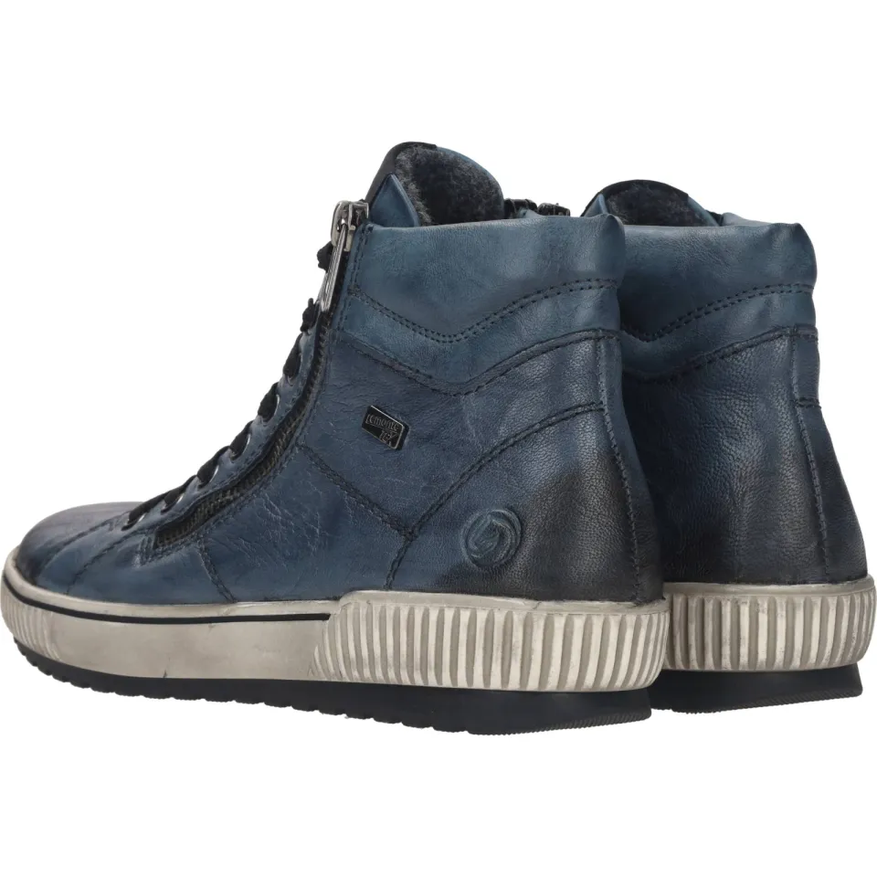 Remonte hoge veterschoen blauw, foto 5