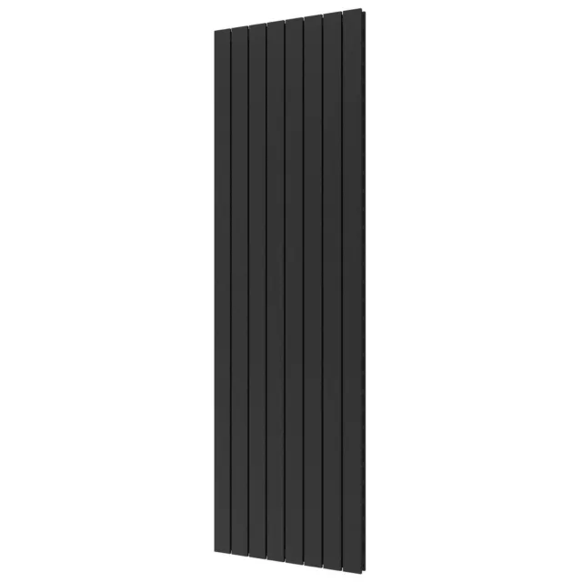 Plieger Designradiator Plieger Cavallino Retto Dubbel 1716 Watt Middenaansluiting 200x60,2 cm Black Graphite