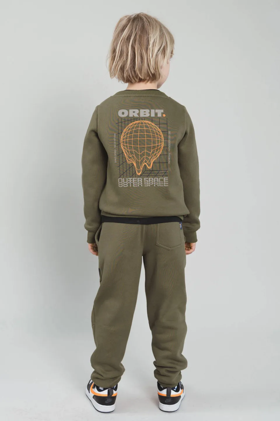 TYGO & vito regular fit joggingbroek met print olijfgroen, foto 4