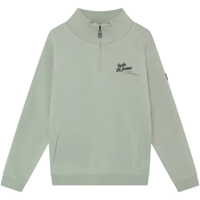 Indian Blue Jeans rechtvallende sweater met backprint - groen, foto 2