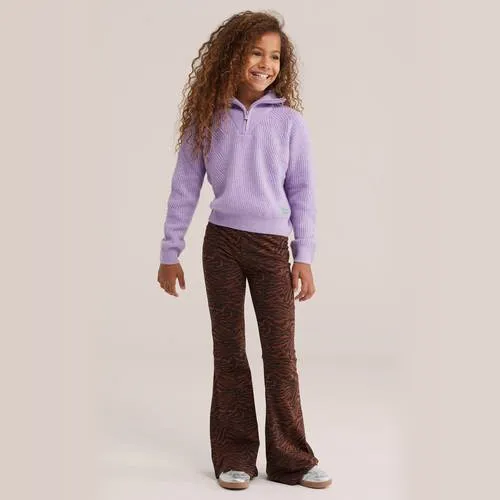 WE Fashion gebreide trui met wol - lila, foto 3