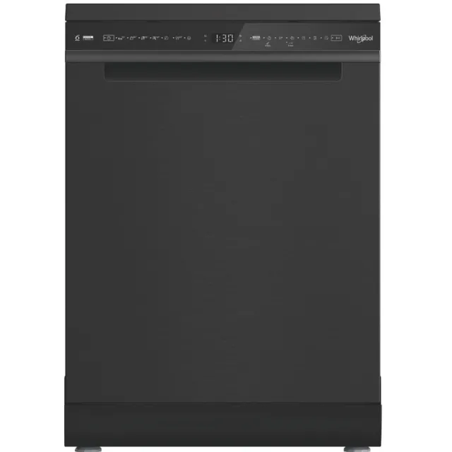 Whirlpool W8F HS61BS vrijstaande vaatwasser zwart