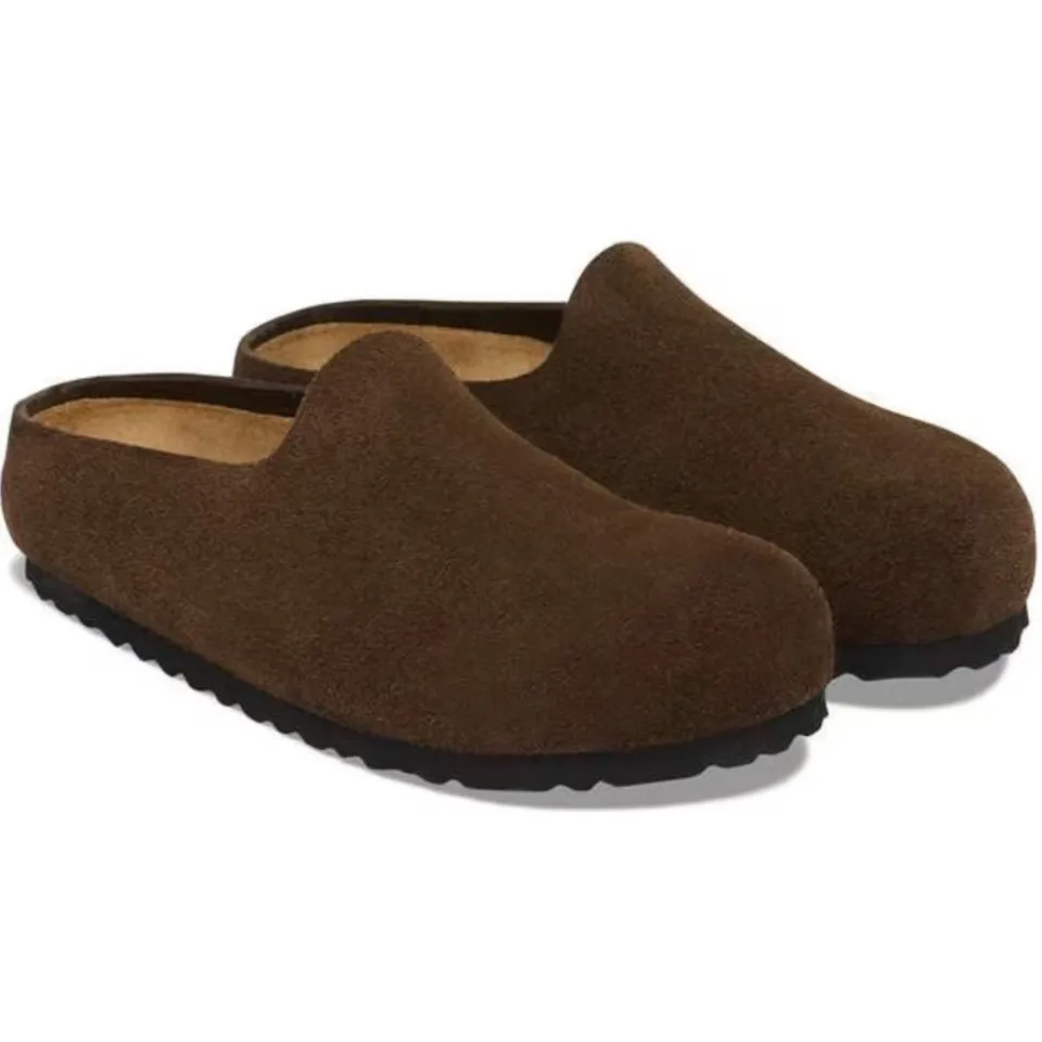 Birkenstock Amsterdam Wrapped carafe Suede Unisex bruin, foto 3