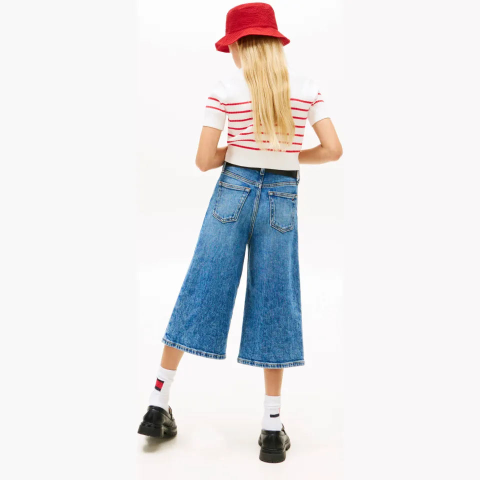 Tommy Hilfiger gestreepte polo gebreid rood, foto 3