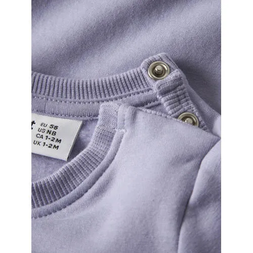 NAME IT BABY gebloemde sweater met borduursels - lila, foto 5