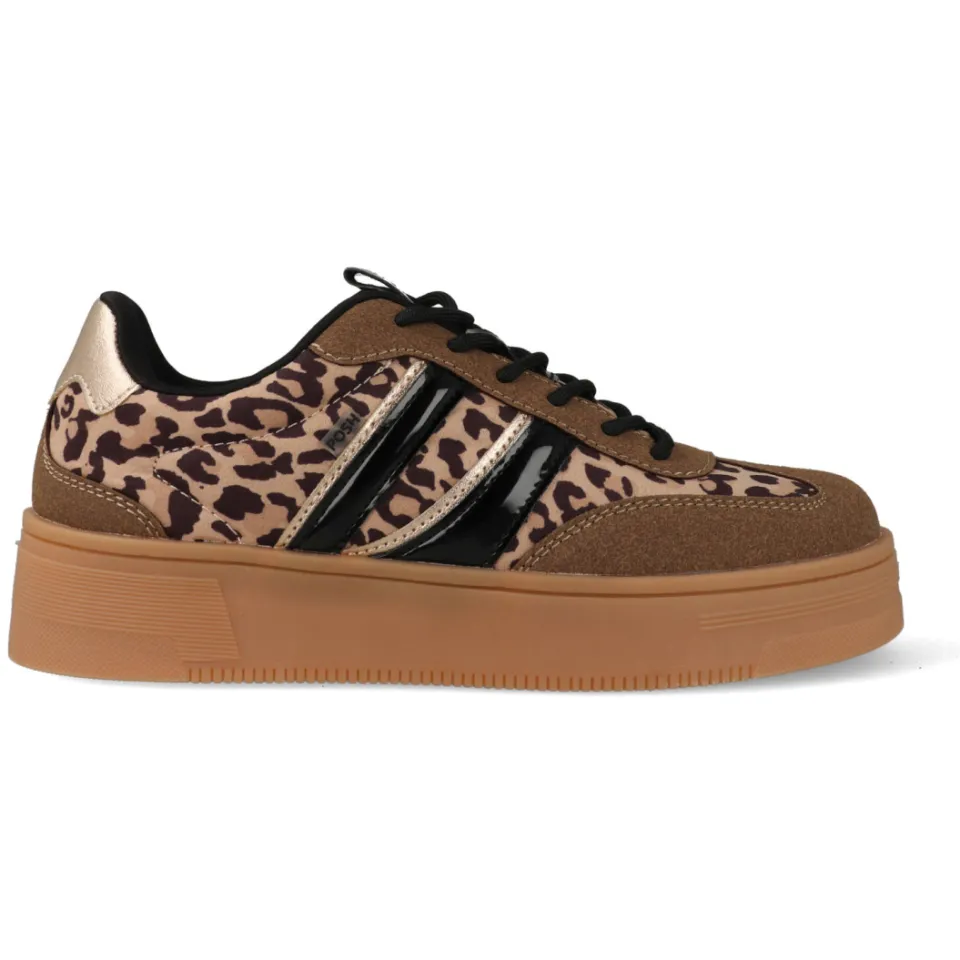 POSH by Poelman Poelman LILY lage sneaker bruin, foto 2