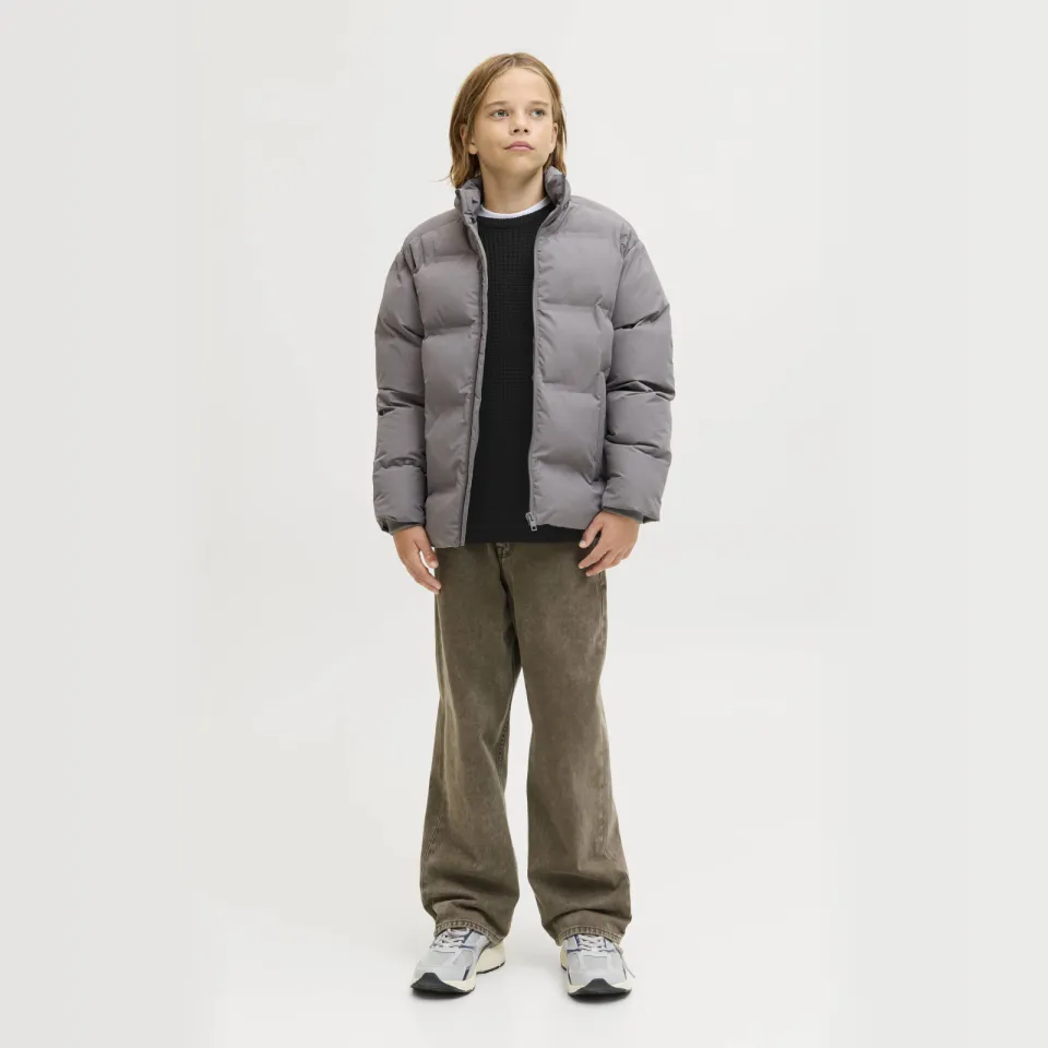 Jack & Jones JUNIOR trui zwart grof gebreid, foto 3