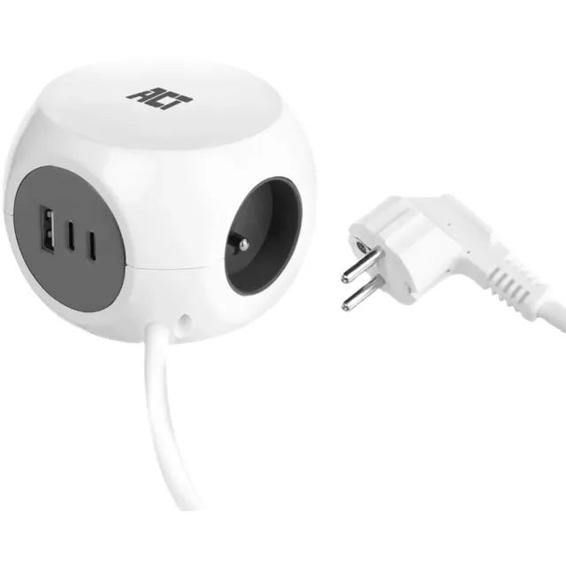 ACT Connectivity ACT AC2425 3 contacten stekkerdoos