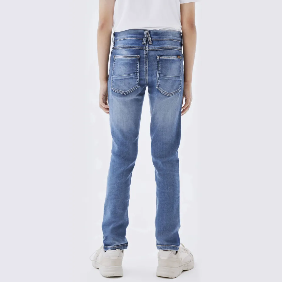 NAME IT KIDS slim fit jeans NKMTHEO denim blue, foto 5