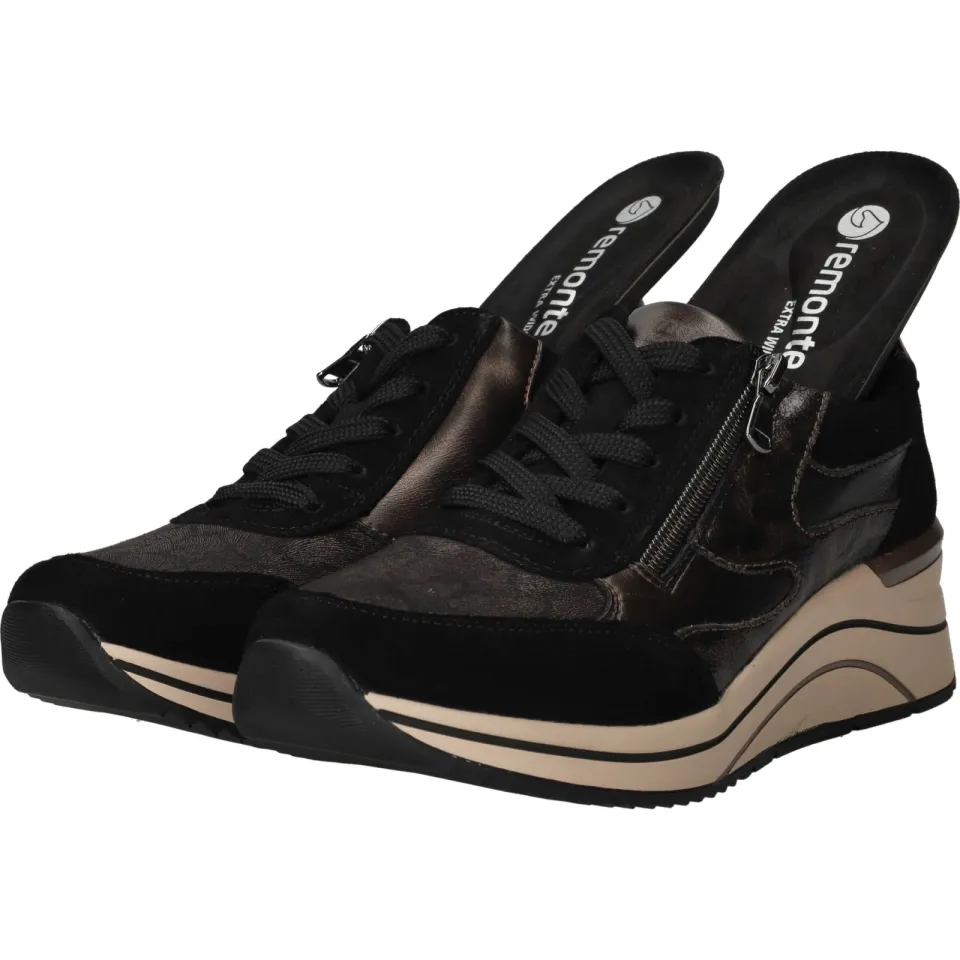 Remonte lage sneakers zwart, foto 5