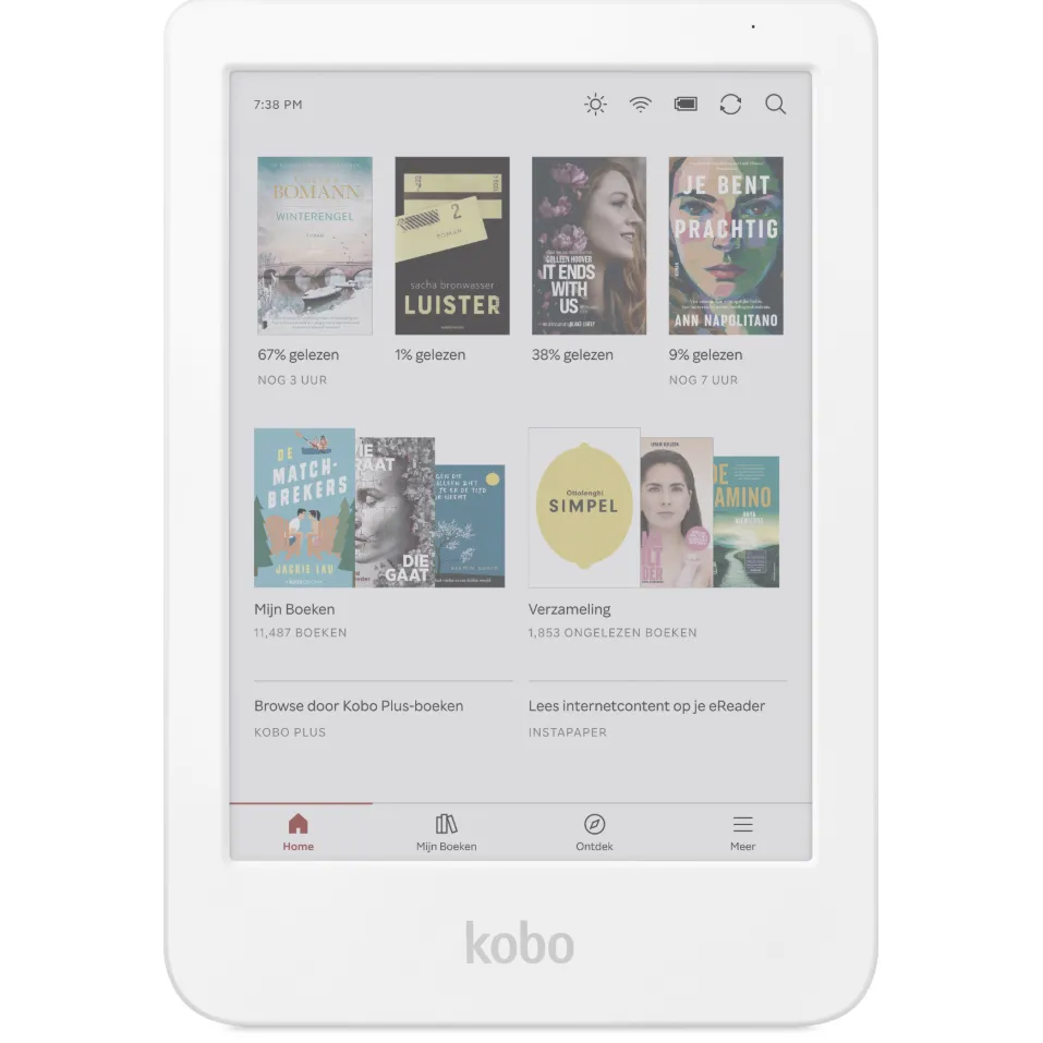 Kobo Clara Colour e-reader wit, foto 3