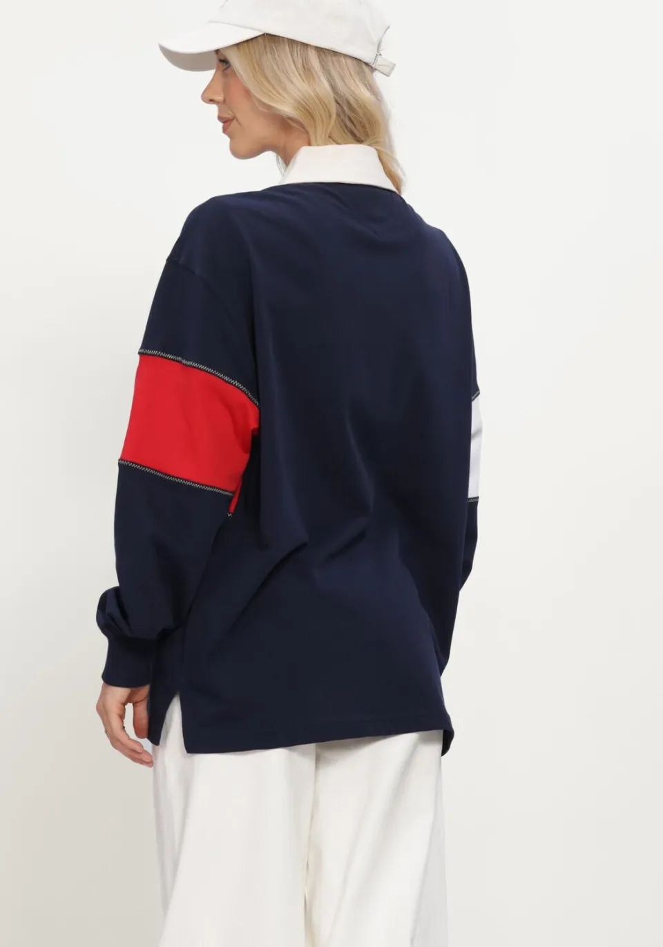 Tommy Jeans sweater marineblauw, foto 6
