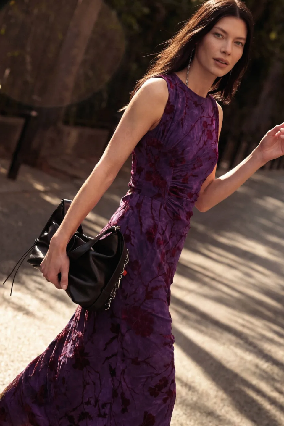 Desigual Alina midi jurk paars, foto 3