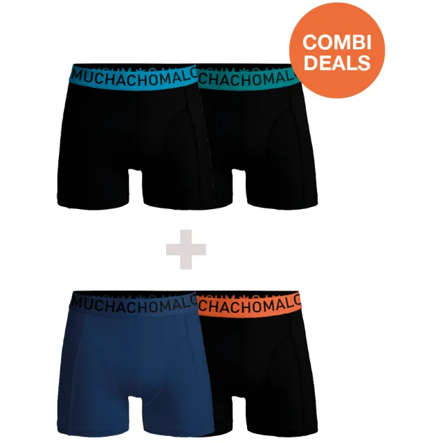 Muchachomalo Heren 2+2-pack Microfiber Veelkleurig
