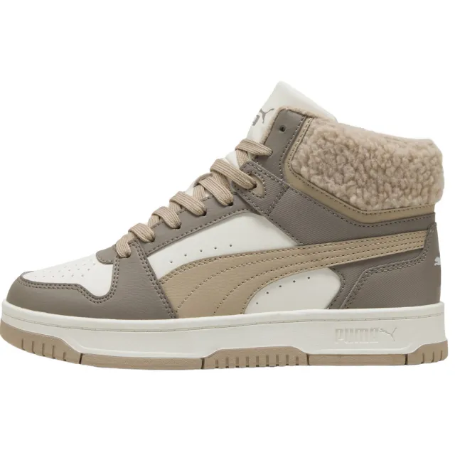 Puma Rebound Slam Mid Cozy Jr hoge sneakers grijsbruin, foto 2