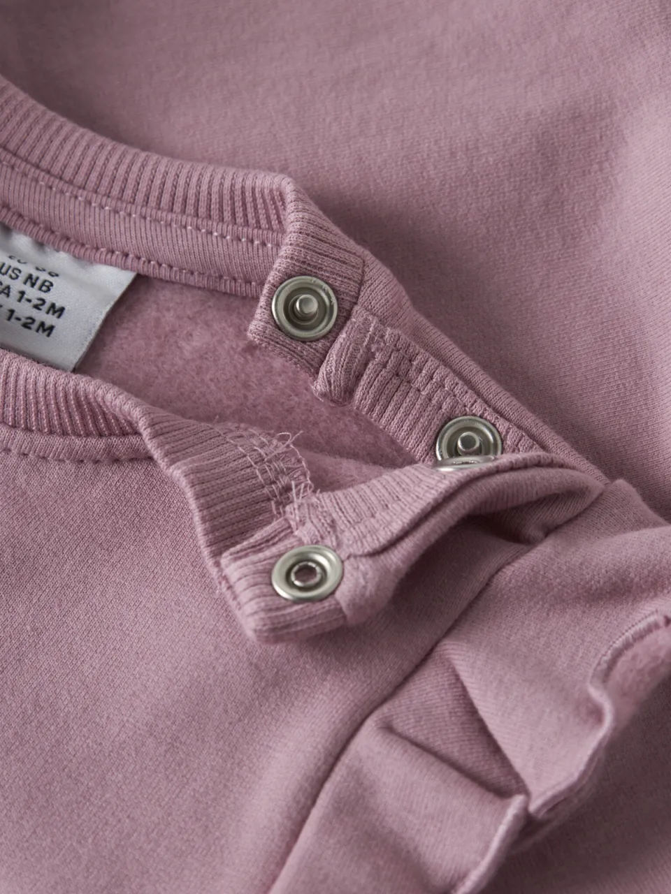 NAME IT BABY sweater met ruches en print - lila Paars Printopdruk, foto 4