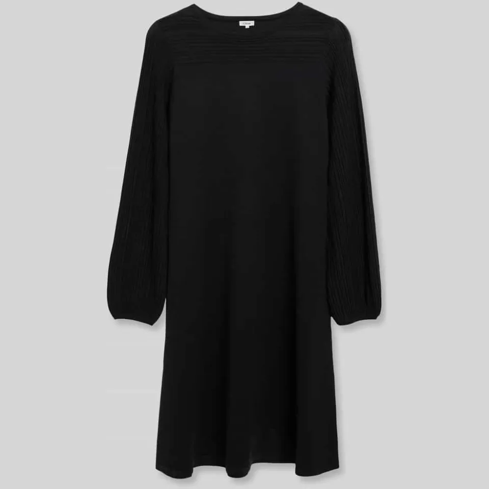 s.Oliver BLACK LABEL semi-transparante gebreide jurk zwart, foto 2