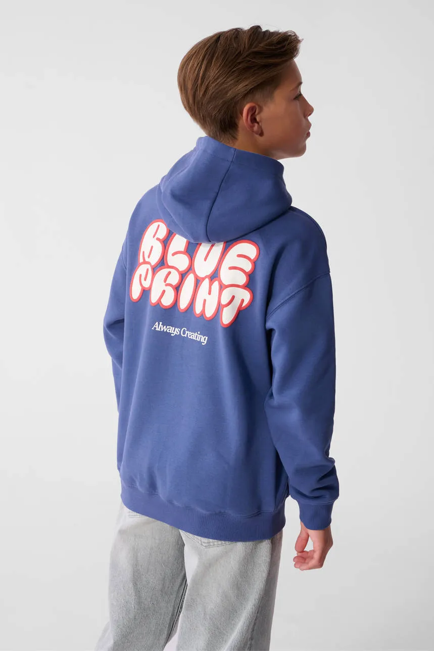 Shoeby sweater met backprint - blauw, foto 5